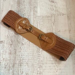 NWOT Chestnut color pleather belt